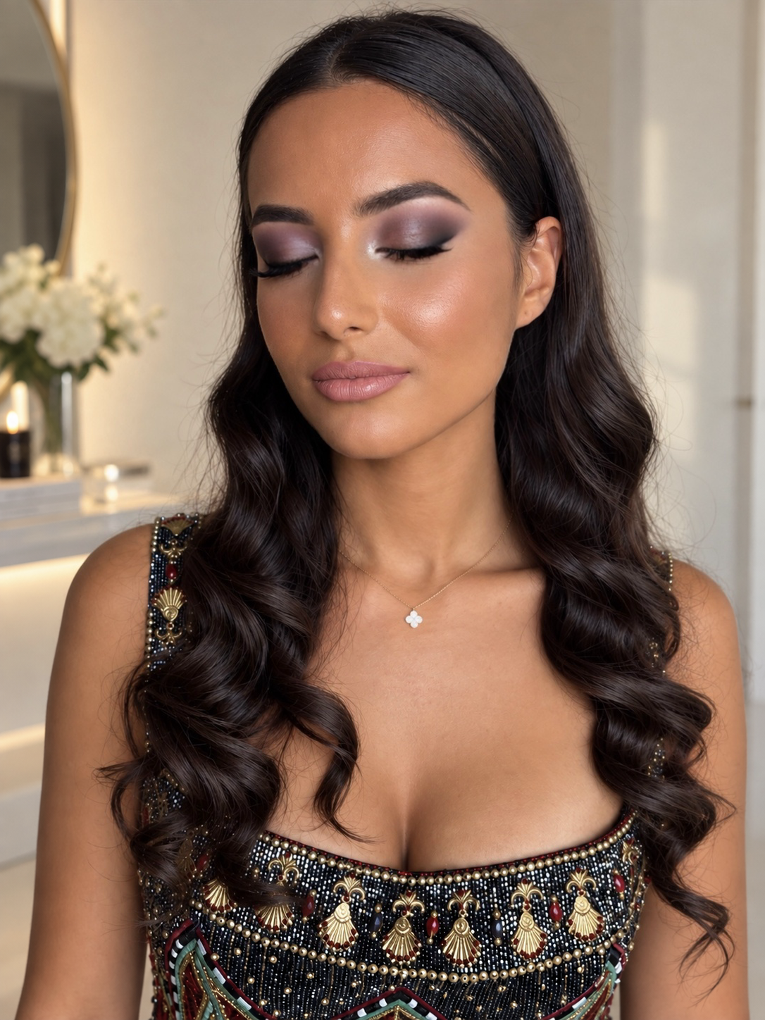 Maquillaje profesional en el set